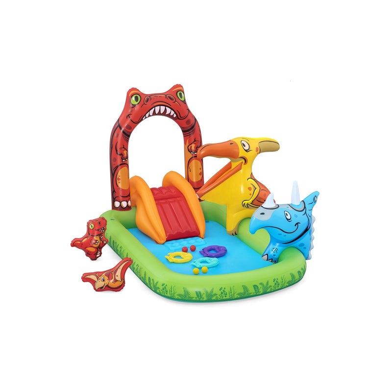 Bestway - Jurassic Splash Kids Inflatable Water Play Center and Pool 242x140x137 cm - 53160 - Image 2
